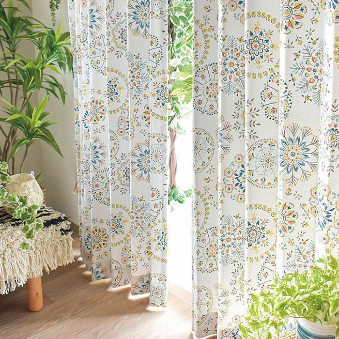 モロッカンな伝統柄がデザインされた遮光カーテン「ハタイ