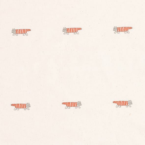 マイキー刺繍ドレープ(オレンジ)