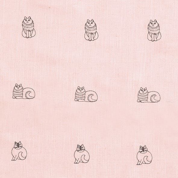 スケッチ刺繍ドレープ(グレー)