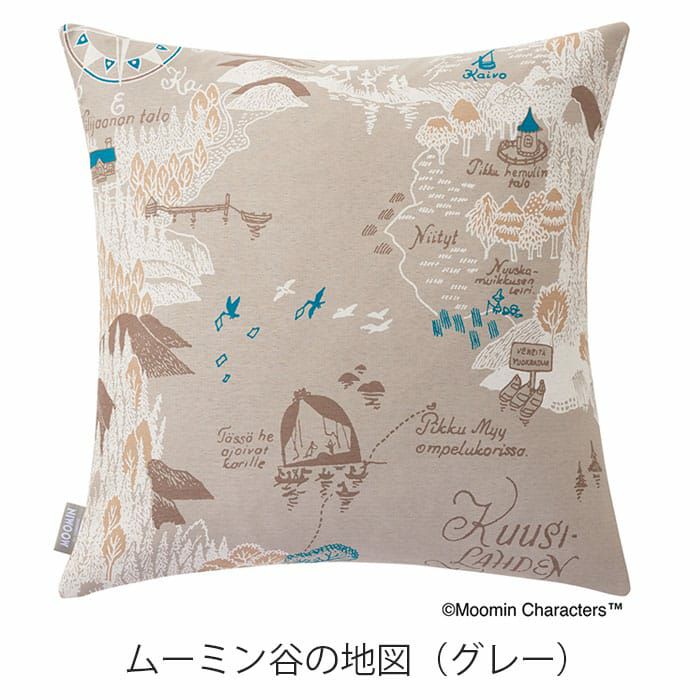 ムーミン谷の地図(グレー)