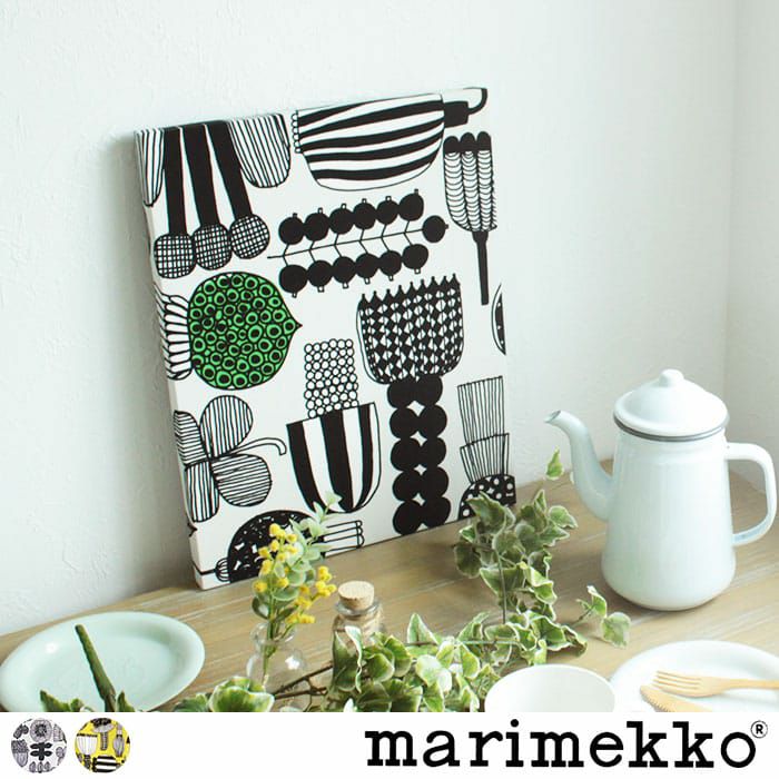 マリメッコのファブリックパネル「プータルフリンパルハート