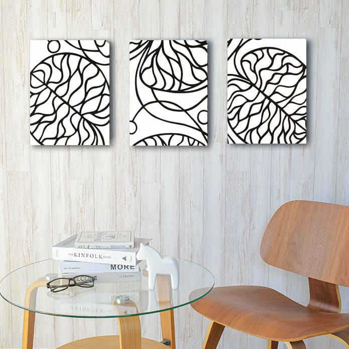 マリメッコのファブリックパネル3枚セット「ボットナ」 | カーテン