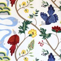 ボラスコットンのファブリックパネル「バードランド」 | カーテン通販