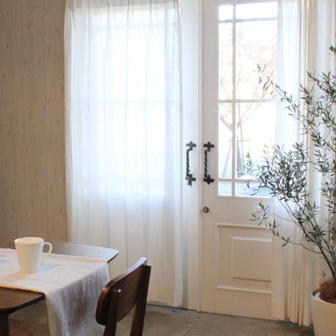 最高級リトアニアリネンカーテン「WASHリネン」(無地) | カーテン通販