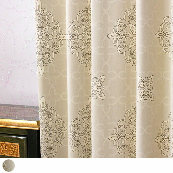 ダマスクブルーム】光を受けて浮かび上がる魅惑的なダマスク柄